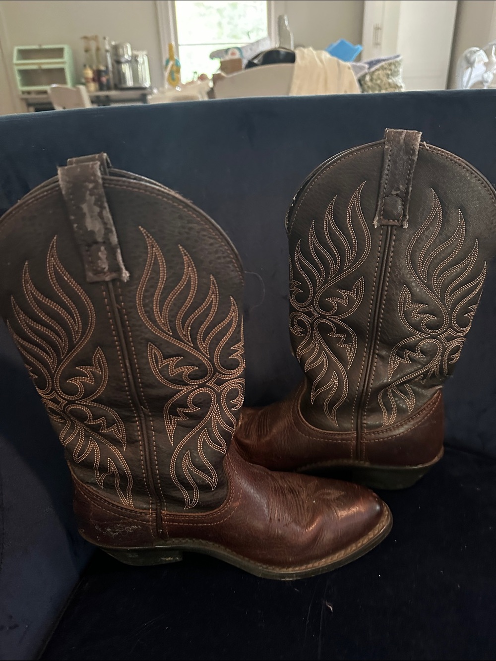 Laredo brown cowboy boots